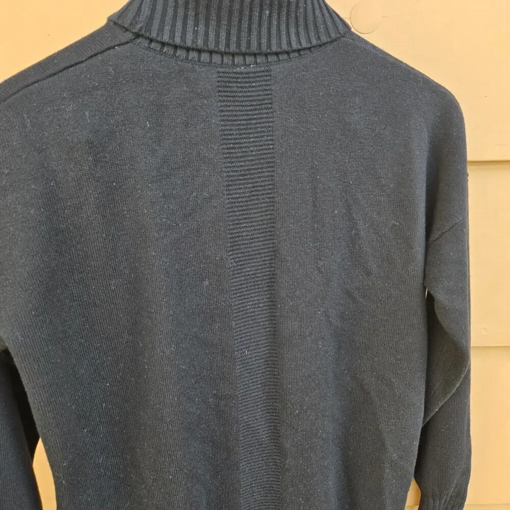 Lululemon‎ softer still black longer pullover sweater Knit dress Sz S